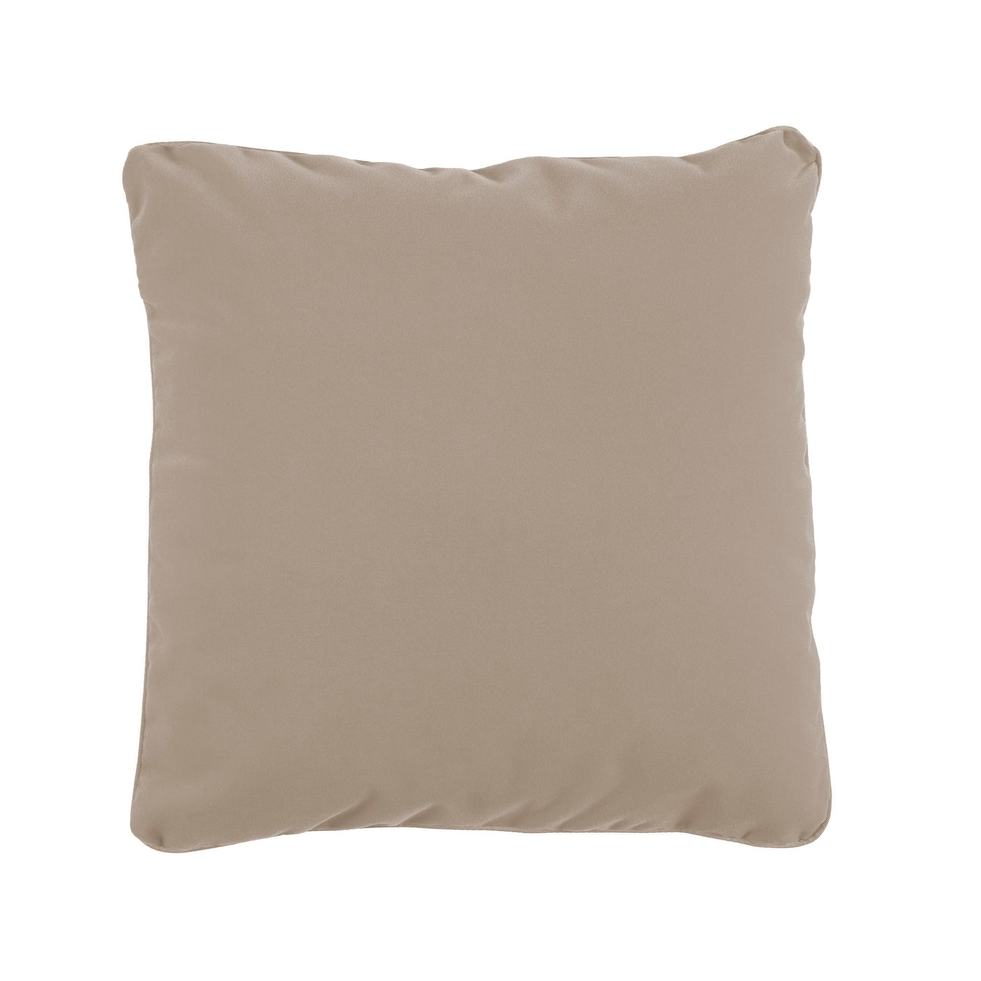 Beige pillow on a white background