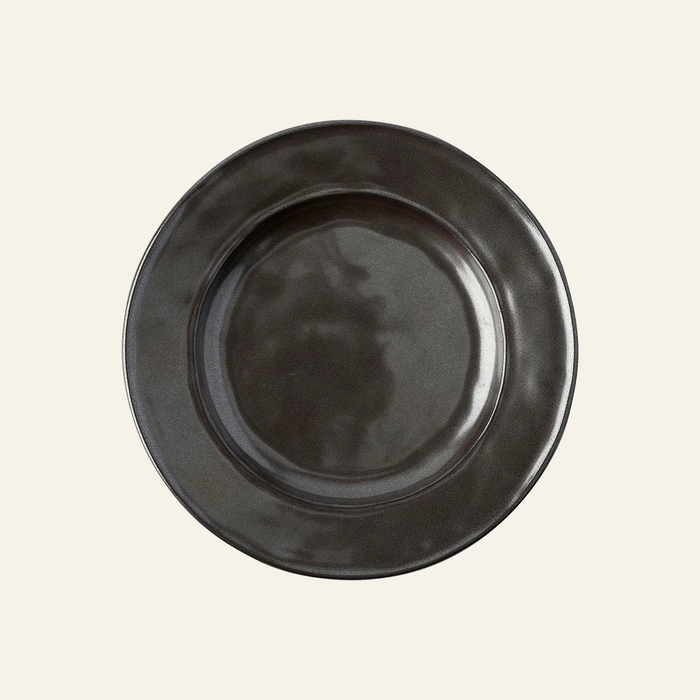 Photo of the Pewter Stoneware | Side/Cocktail Plate Set ensemble.
