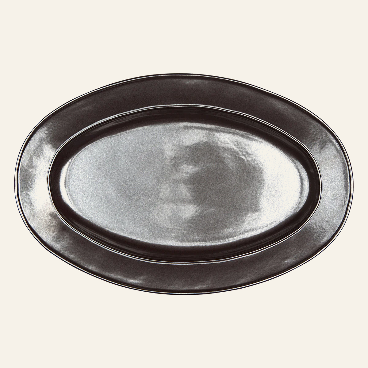 Pewter Stoneware | Oval Platter