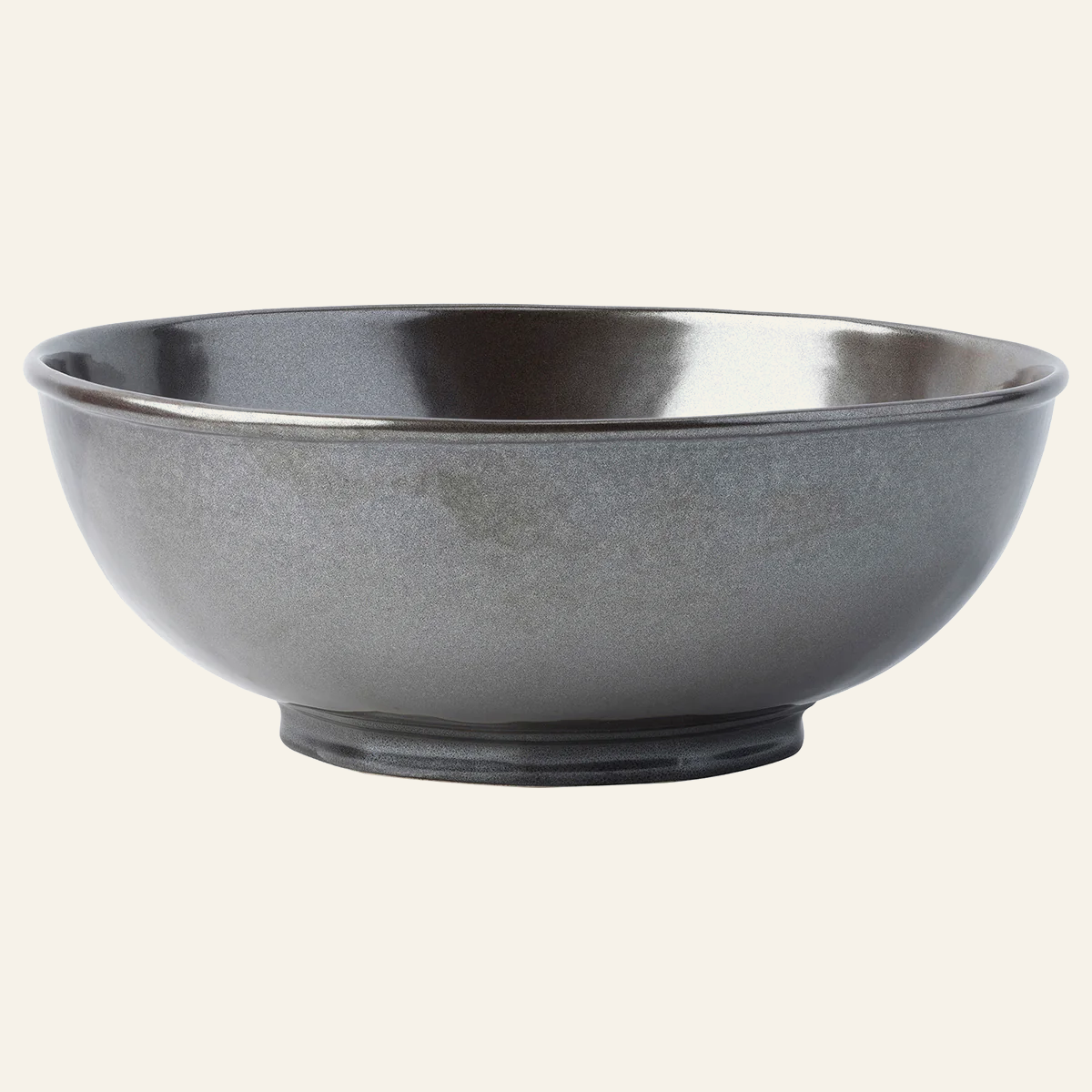 Pewter Stoneware | Serving Bowl