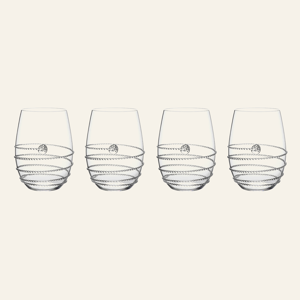 Amalia | Stemless White Wine Glass Set