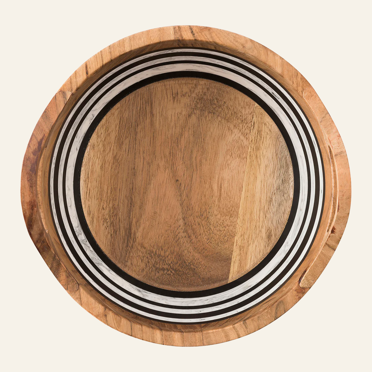 Stonewood Stripe | Round Handled Serving Bowl