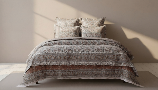 Photo of the The Kyoto Bedding Collection ensemble.