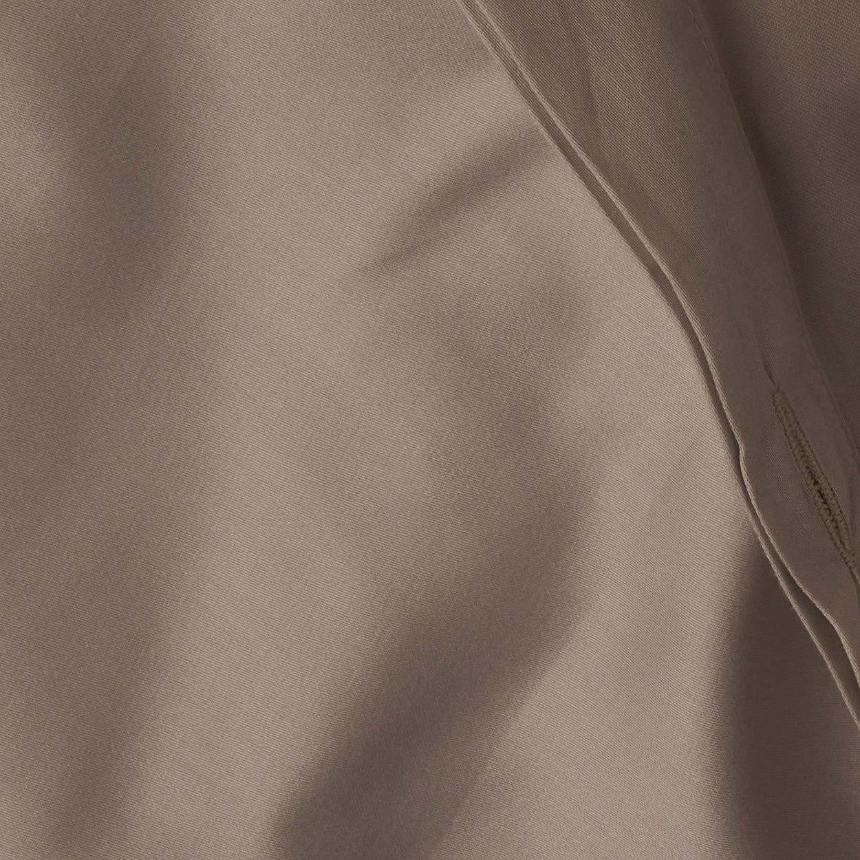 Warm and buttery LETTO Classic Cotton Sateen fabric sample in color gray, made in Italy