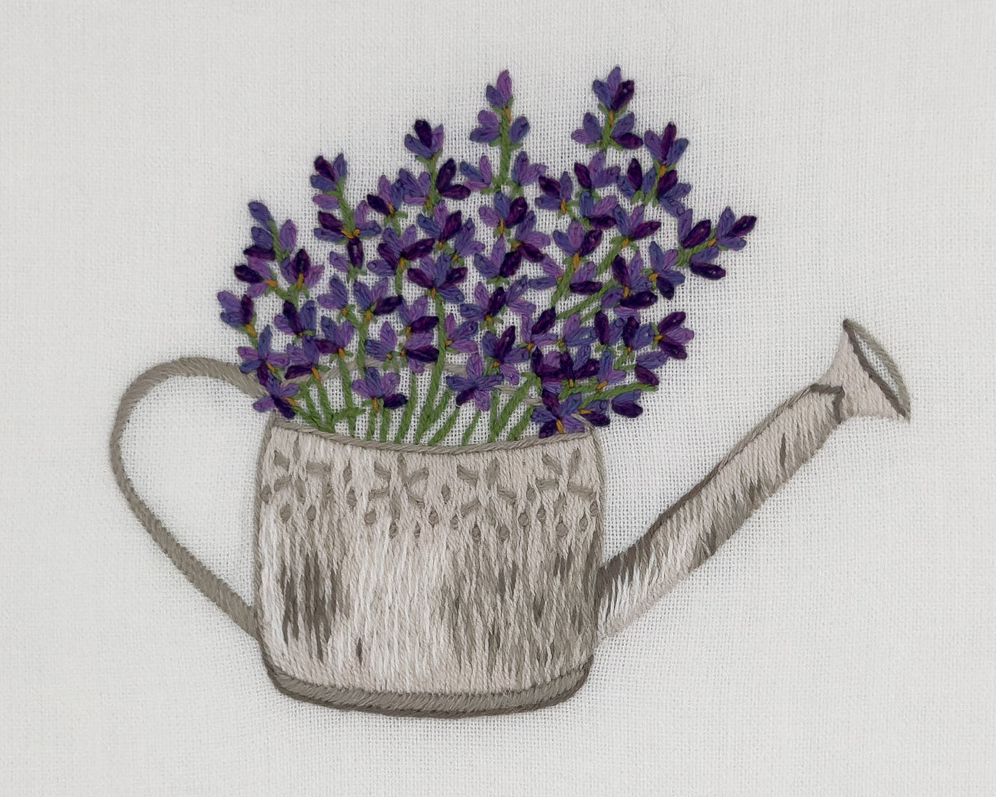 Lavender Watering Can Hand Towel