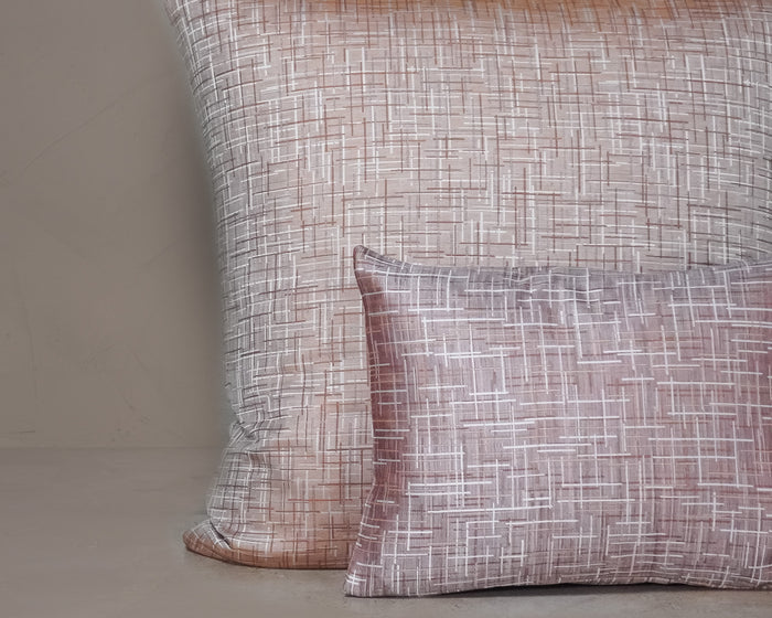 Photo of the Mosaico Jacquard | Boudoir Flip Sham ensemble.