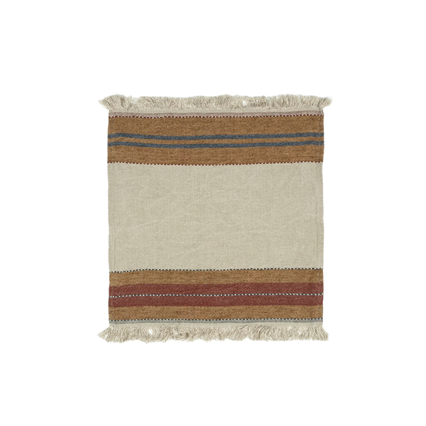 Photo of the The Belgian Throw | Napkin ensemble.