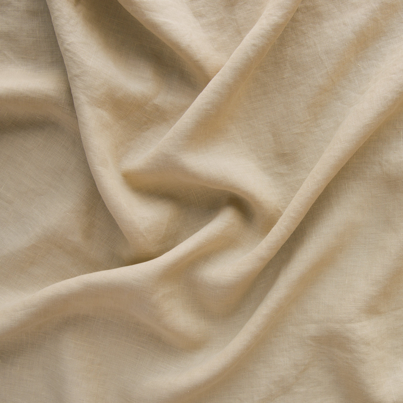 Close-up of Bella Notte linen fabric in Honeycomb, showing soft drape and relaxed texture.