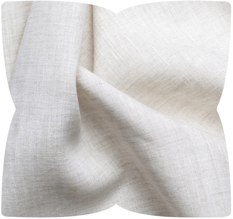 Image of drapery detail in linen fabric