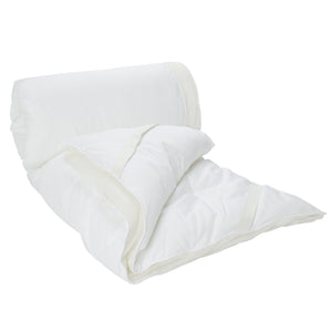 Photo of the Mulberry Silk Blend Mattress Topper ensemble.