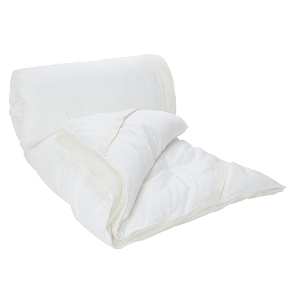 Photo of the Mulberry Silk Blend Mattress Topper ensemble.