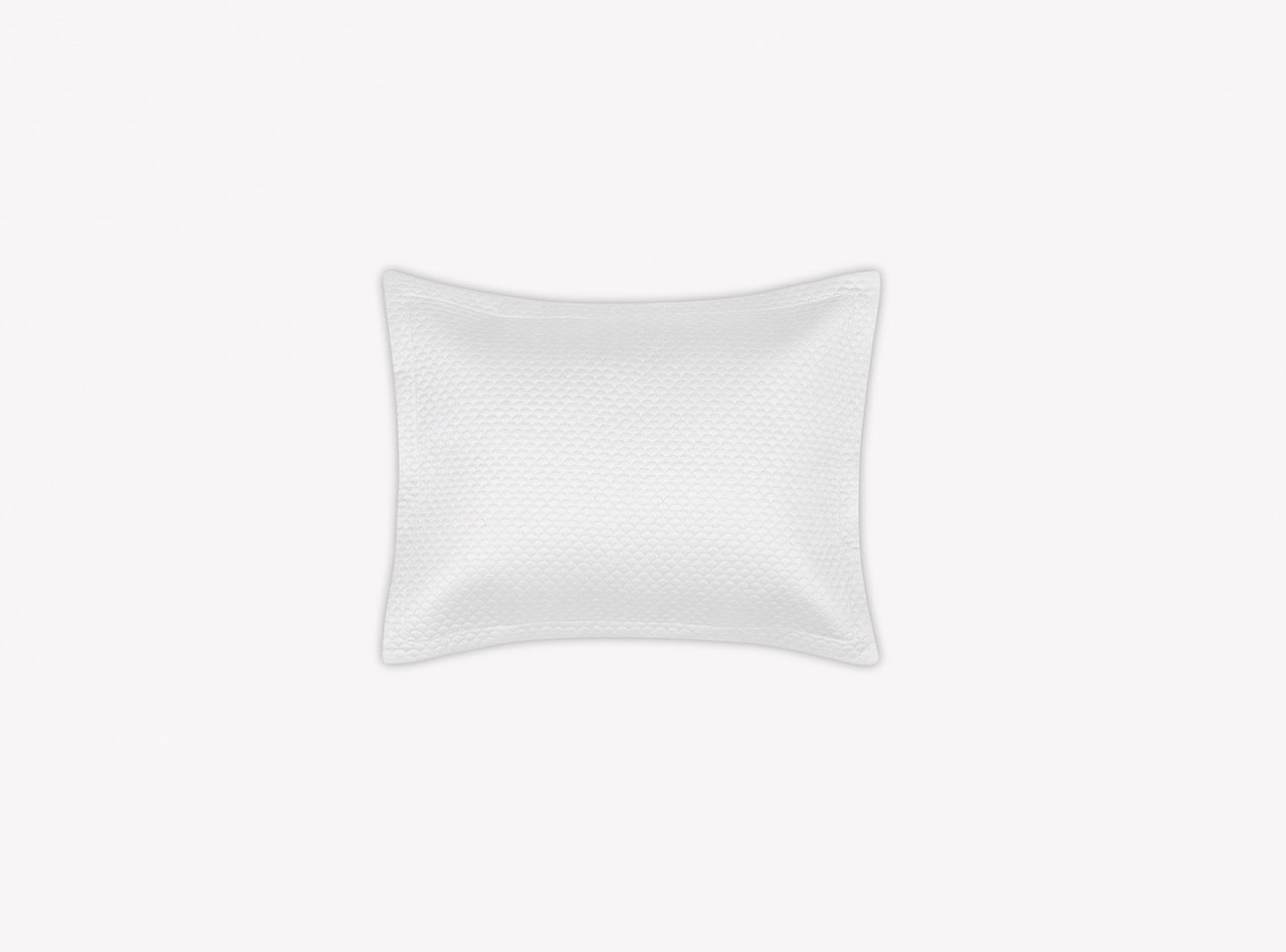 Image of Matouk Alba Boudoir Sham in color white