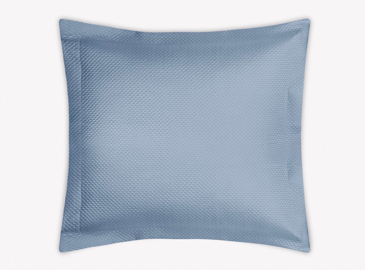 Image of Matouk Alba Euro Sham in color HazyBlue