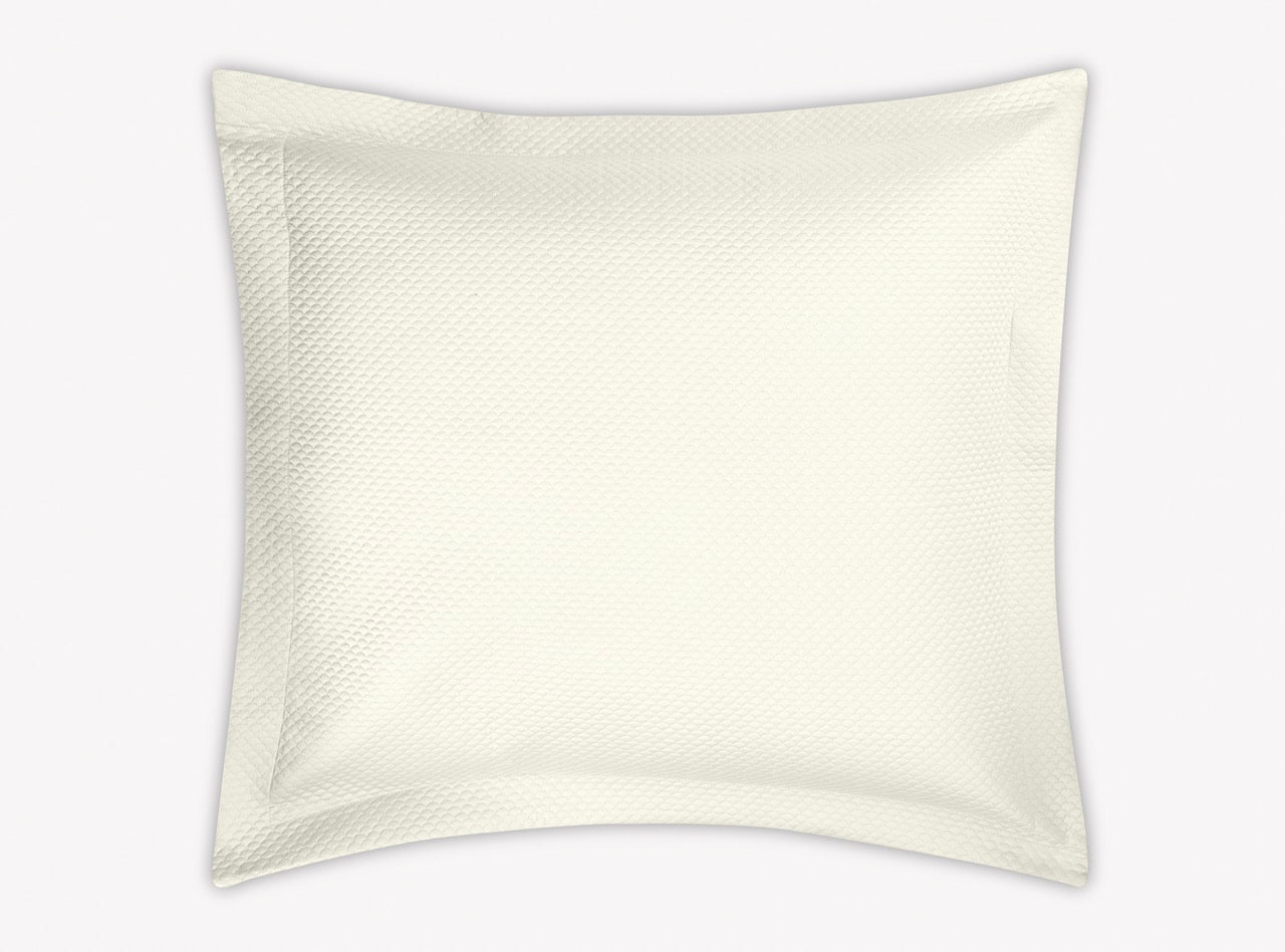 Image of Matouk Alba Euro Sham in color Ivory