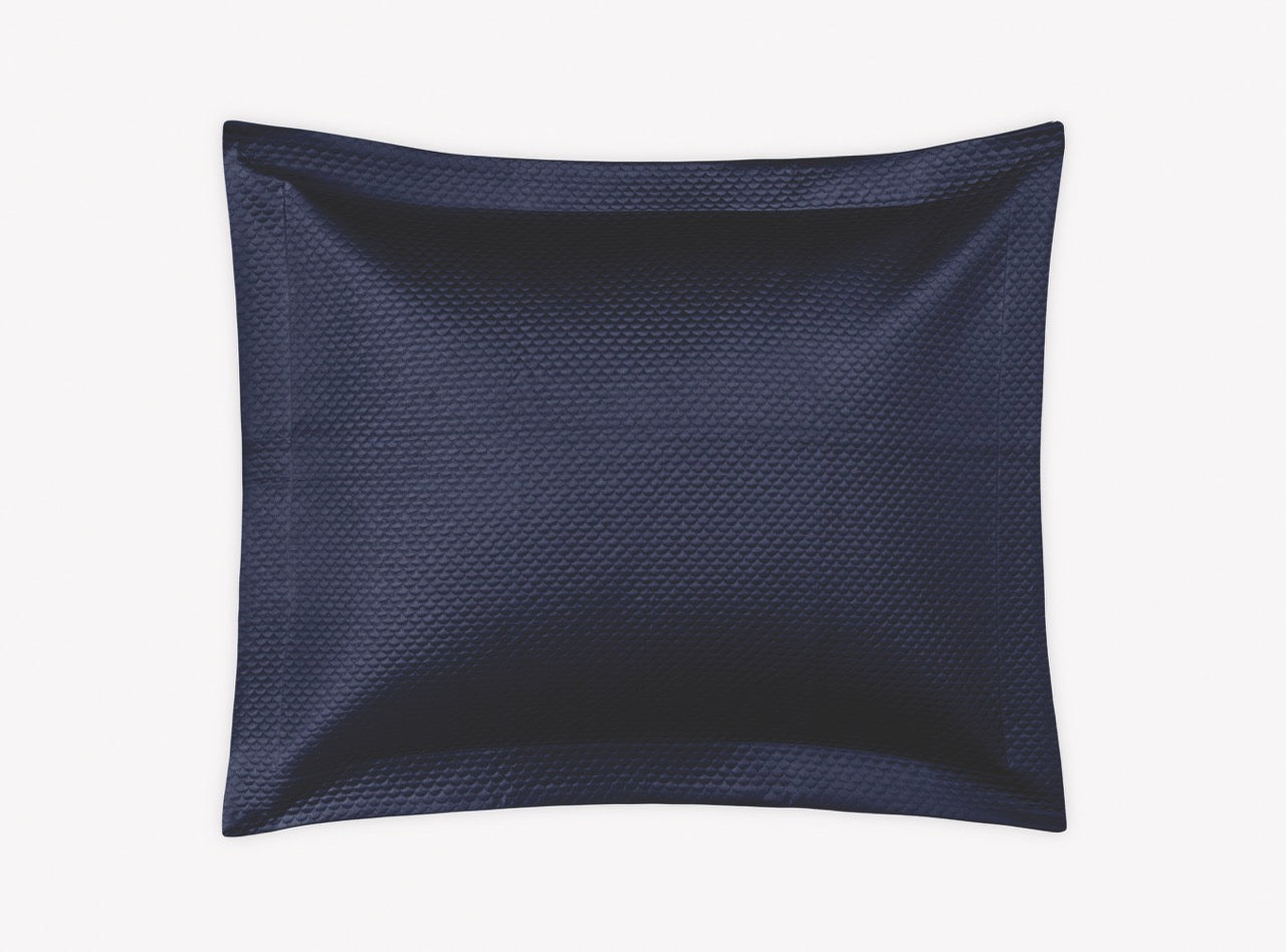 Image of Matouk Alba Sham in color navy