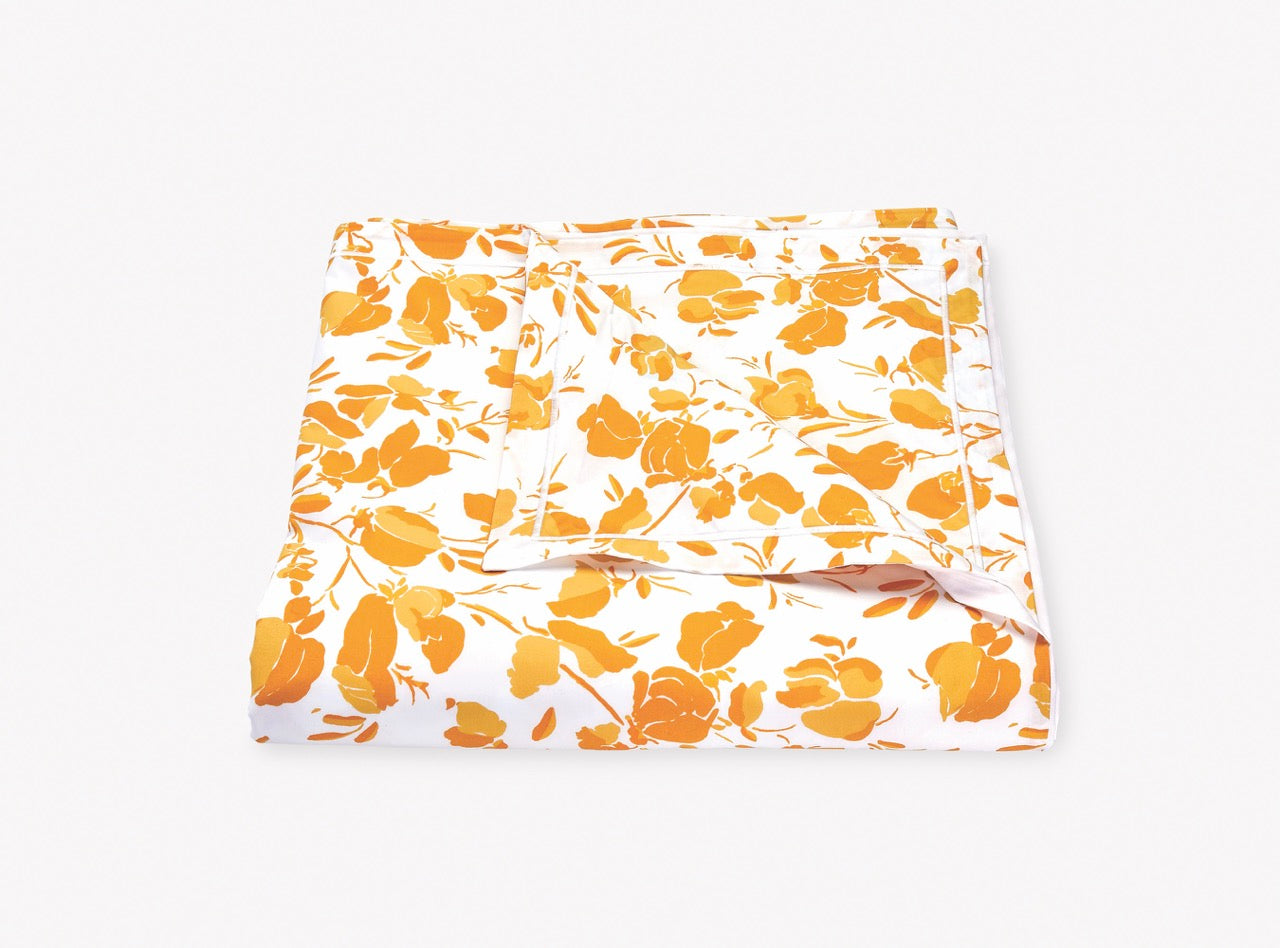 Image of Matouk Alexandra duvet in color goldenrod.