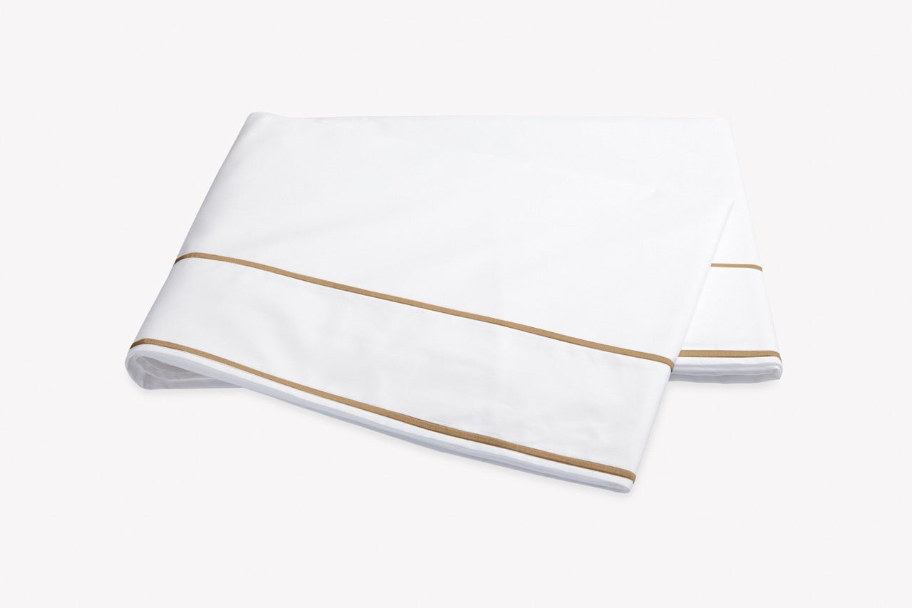 Image of Matouk Ansonia flat sheet in color bronze.