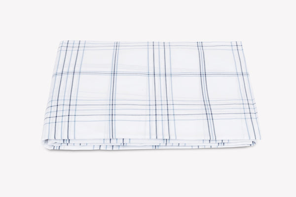 Photo of the August Plaid Schumacher Collection | Fitted Sheet ensemble.