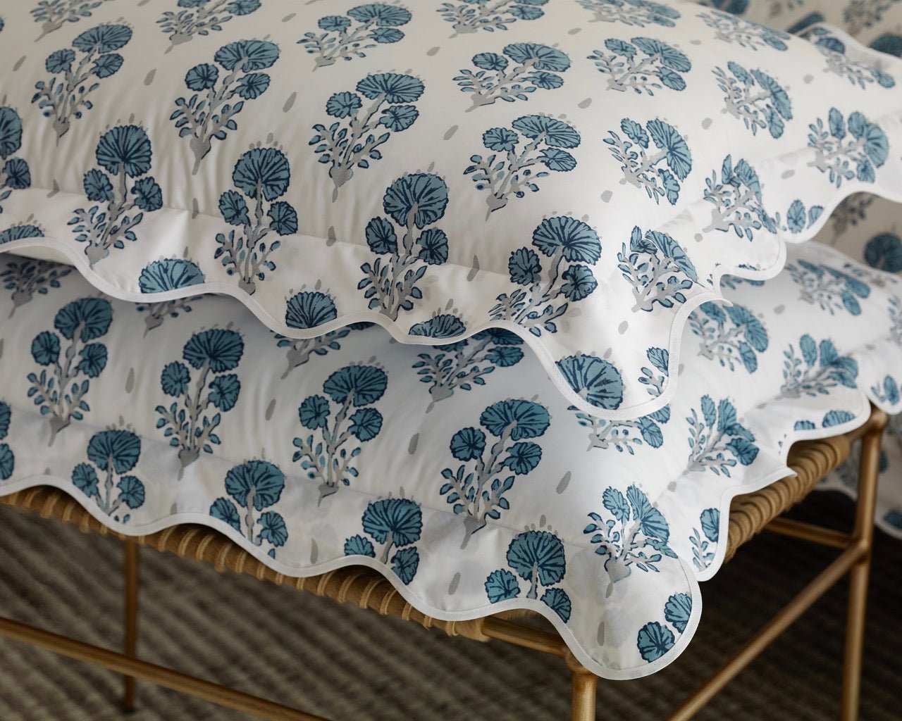 Image of Matouk Joplin detail bedding.