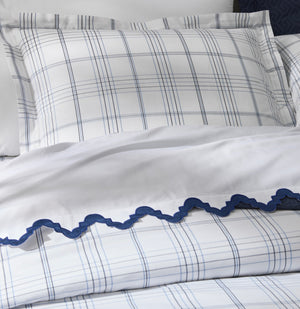 Photo of the August Plaid Schumacher Collection | Pillow Sham ensemble.