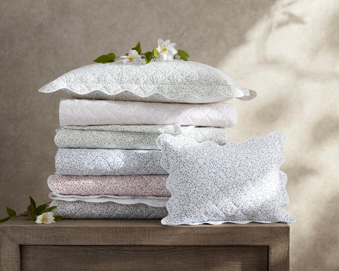 Photo of the Celine | Quilted Pillow Sham ensemble.