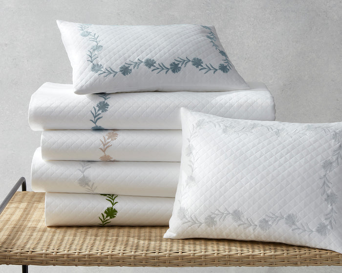 Photo of the Daphne Matelassé | Pillow Sham ensemble.