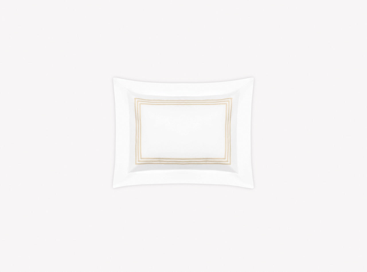 Image of Matouk Bel Tempo boudoir sham in color ivory.