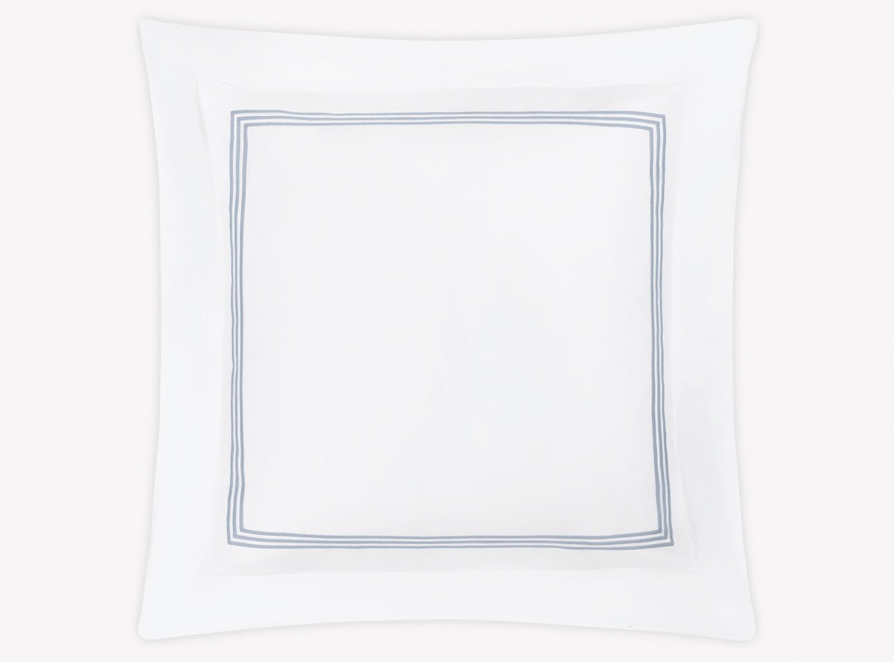 Image of Matouk Bel Tempo euro sham in color blue.