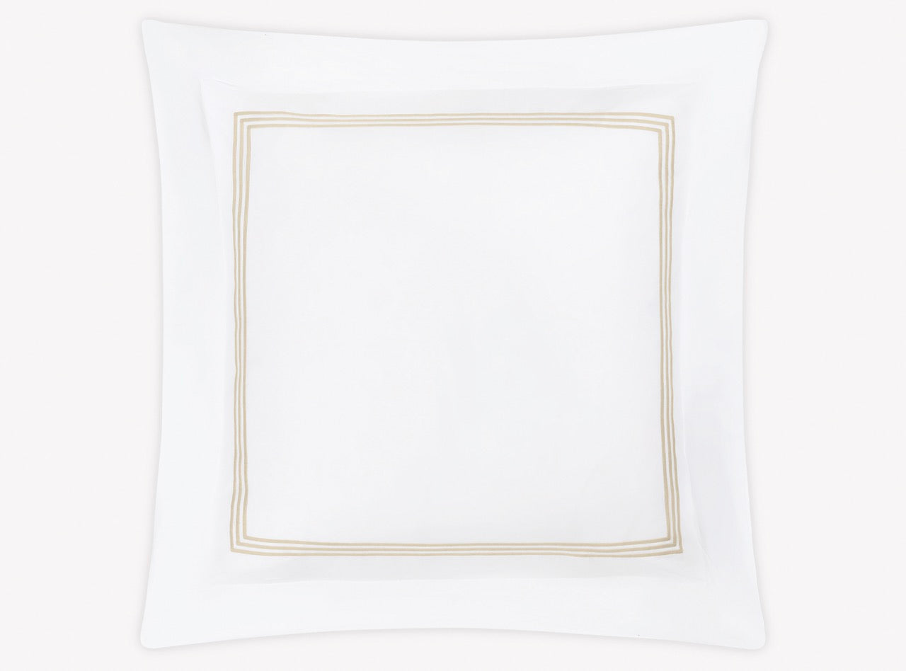 Image of Matouk Bel Tempo euro sham in color ivory.