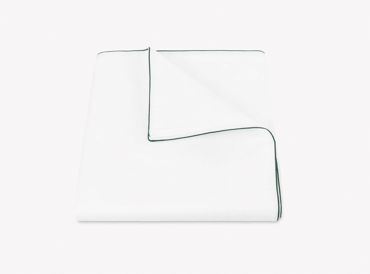 Image of Matouk Bryant duvet in color green.