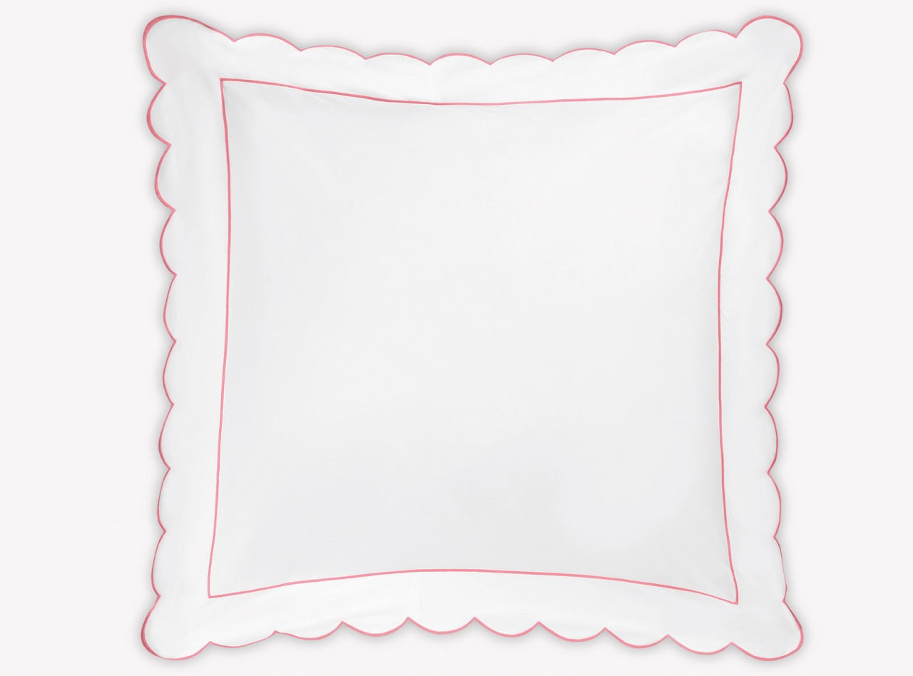 Image of Matouk Butterfield euro sham in color Azalea.