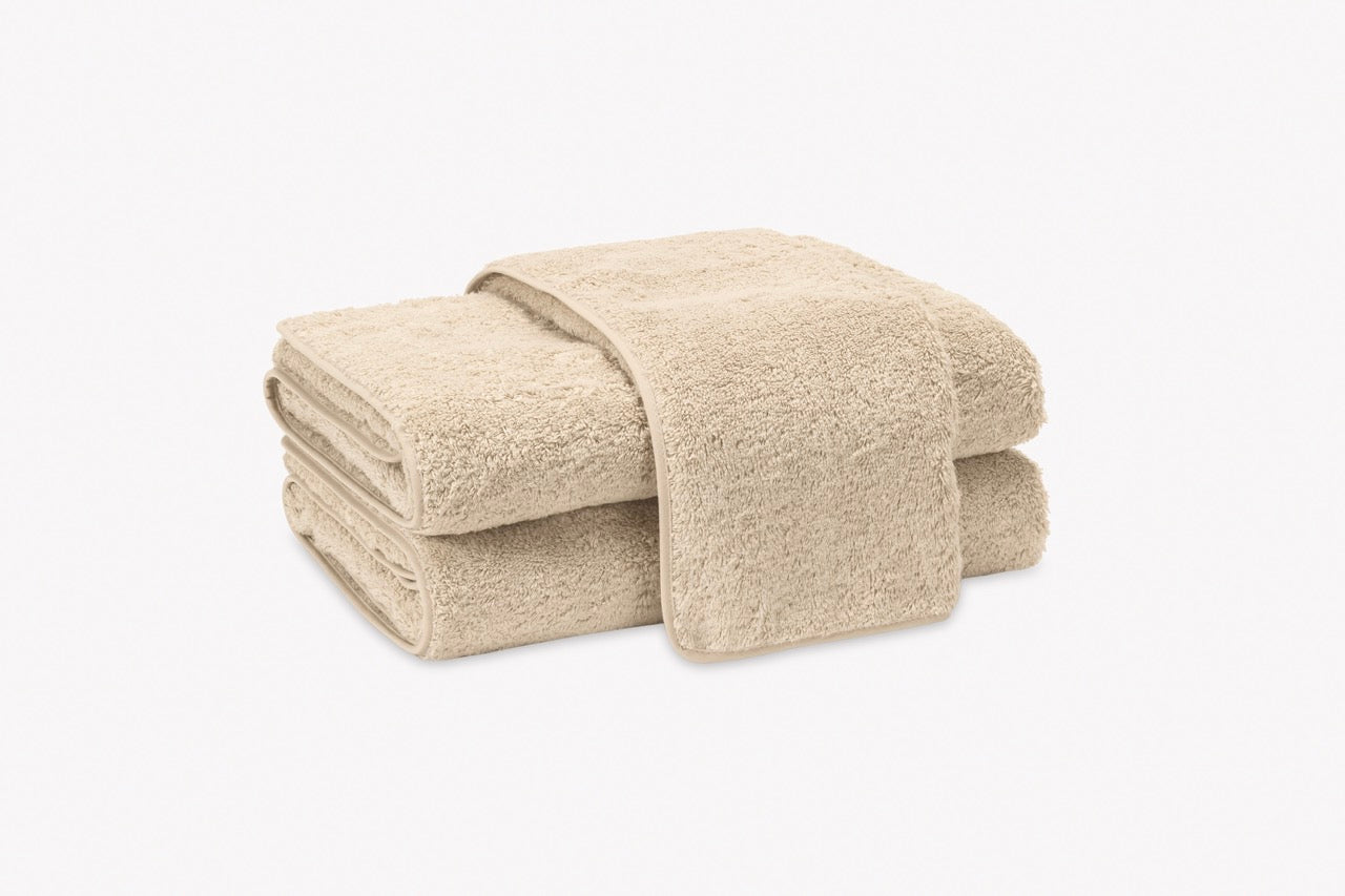 Image of Matouk Cairo Straight towels in color Sand Sand.