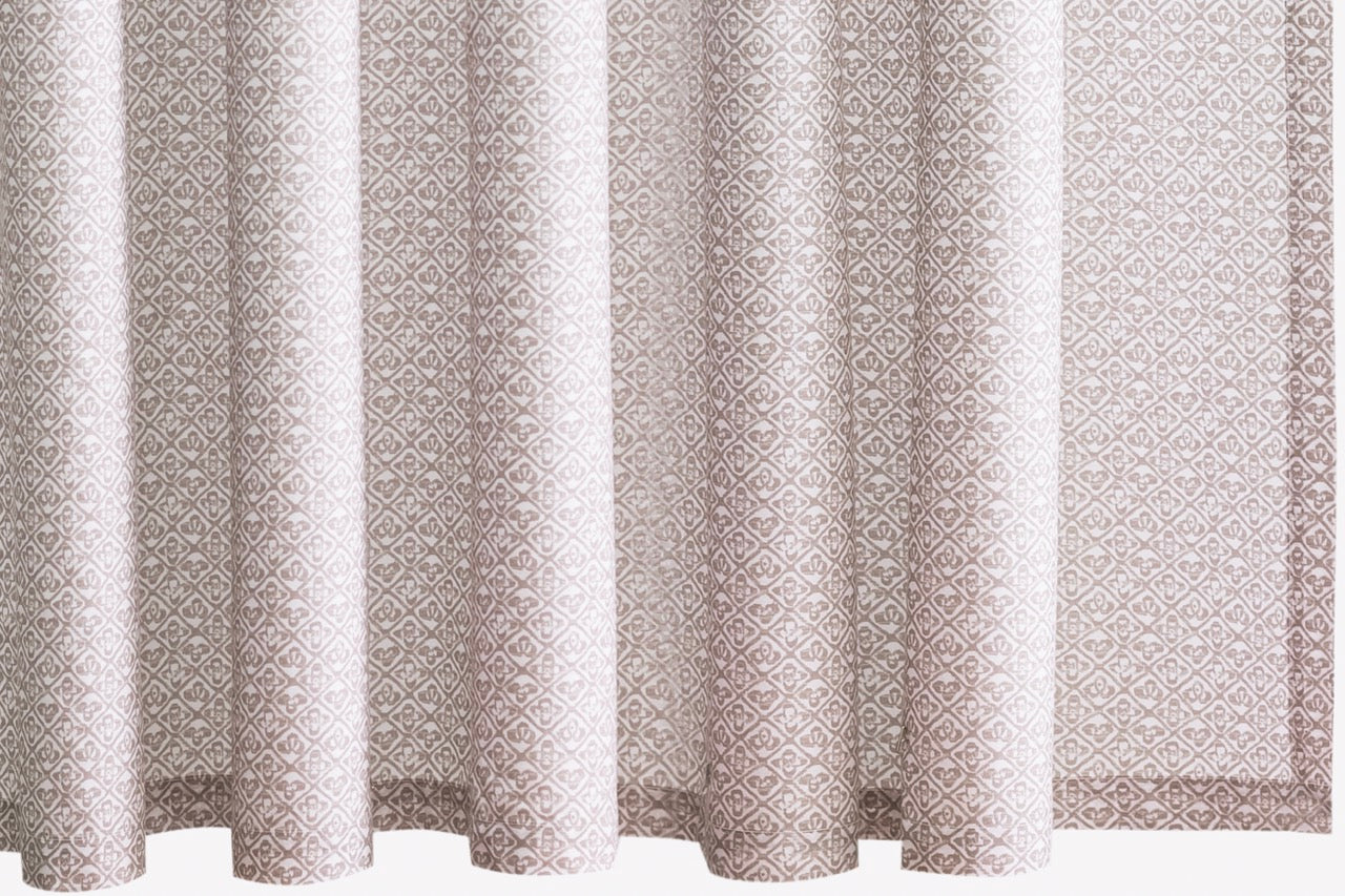 Image of Matouk catarina shower curtain dune.