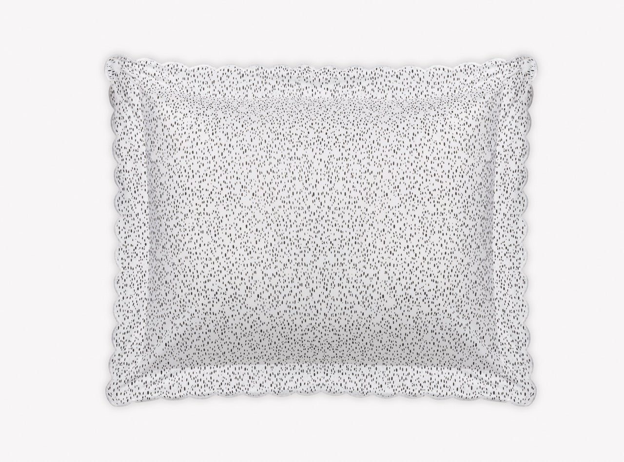 Image of Matouk Celine sham in color charcoal.