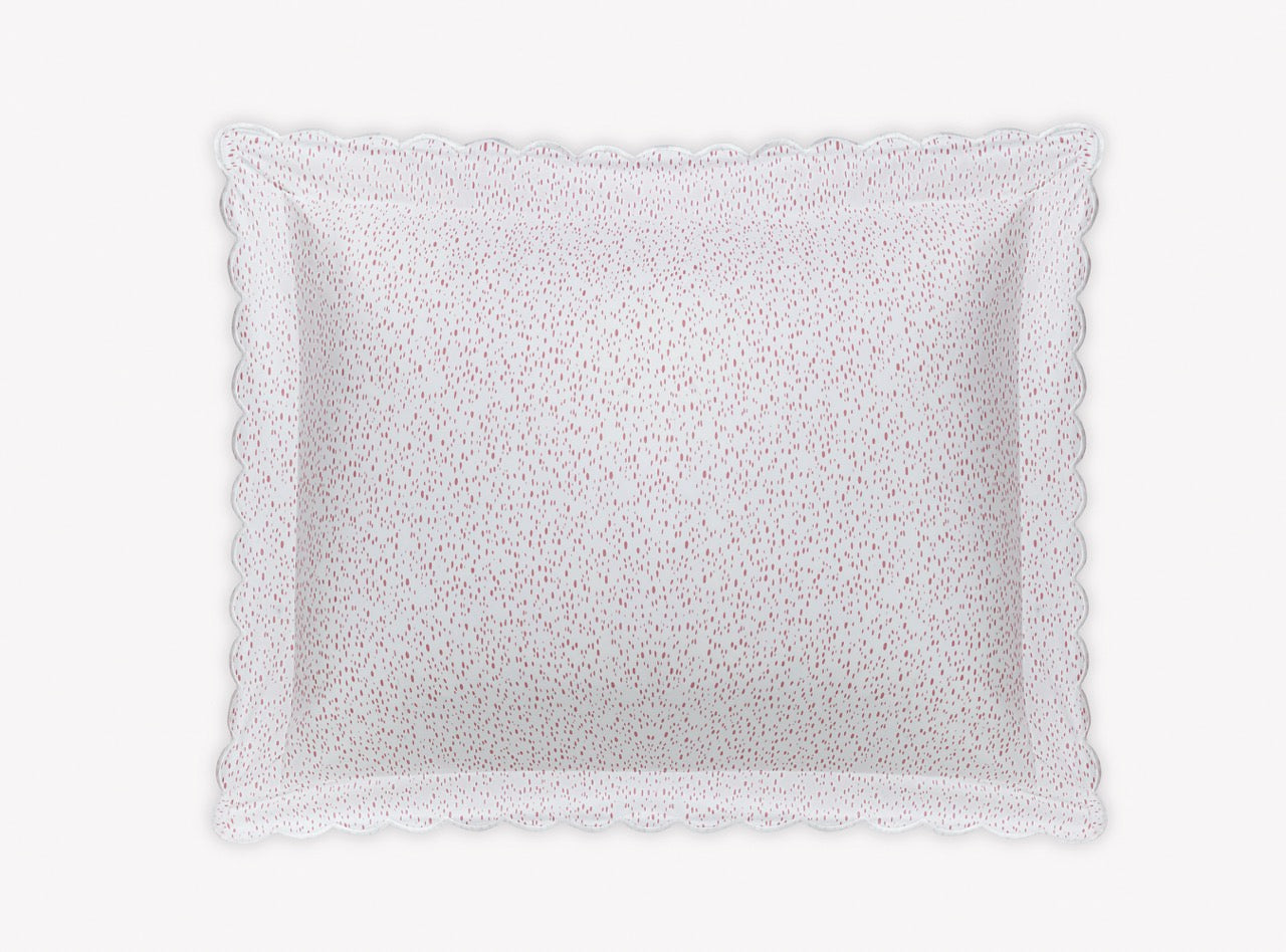 Image of Matouk Celine sham in color pink.