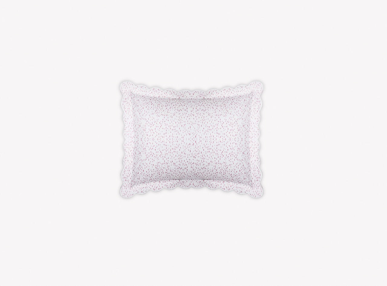 Image of Matouk Celine boudoir sham in color pink.