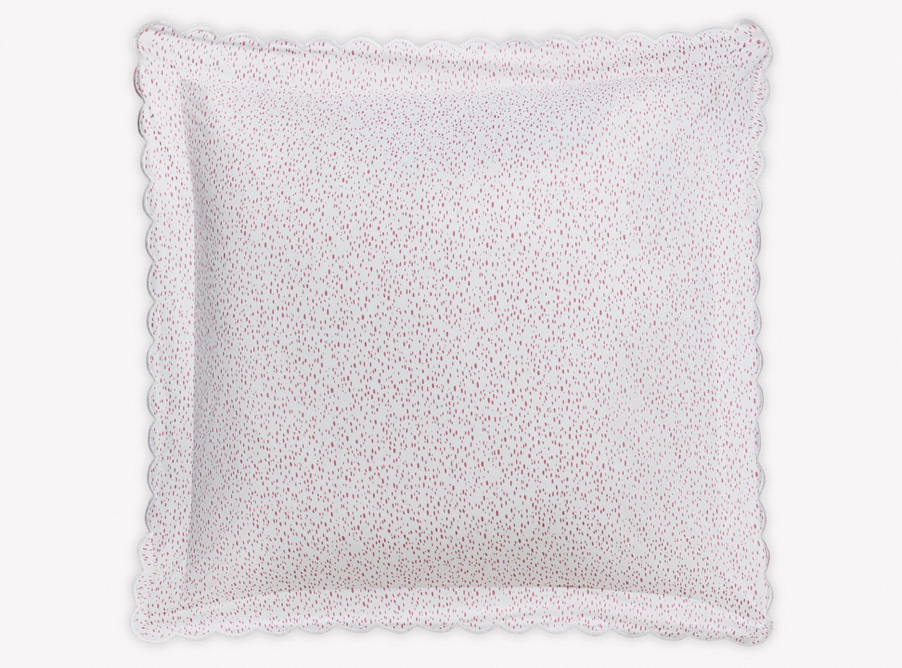 Image of Matouk Celine euro sham in color pink.