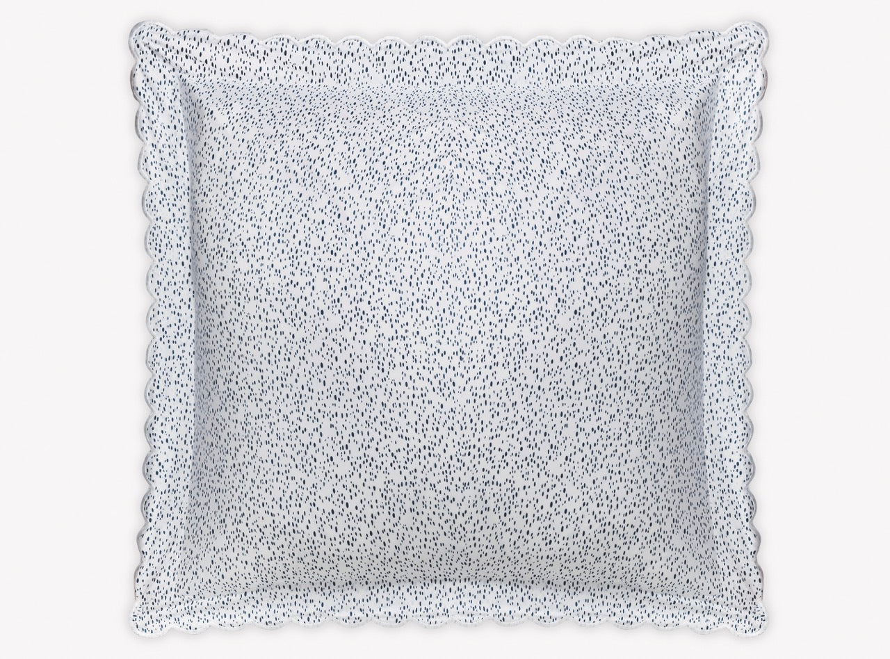 Image of Matouk Celine euro sham in color prussian blue.