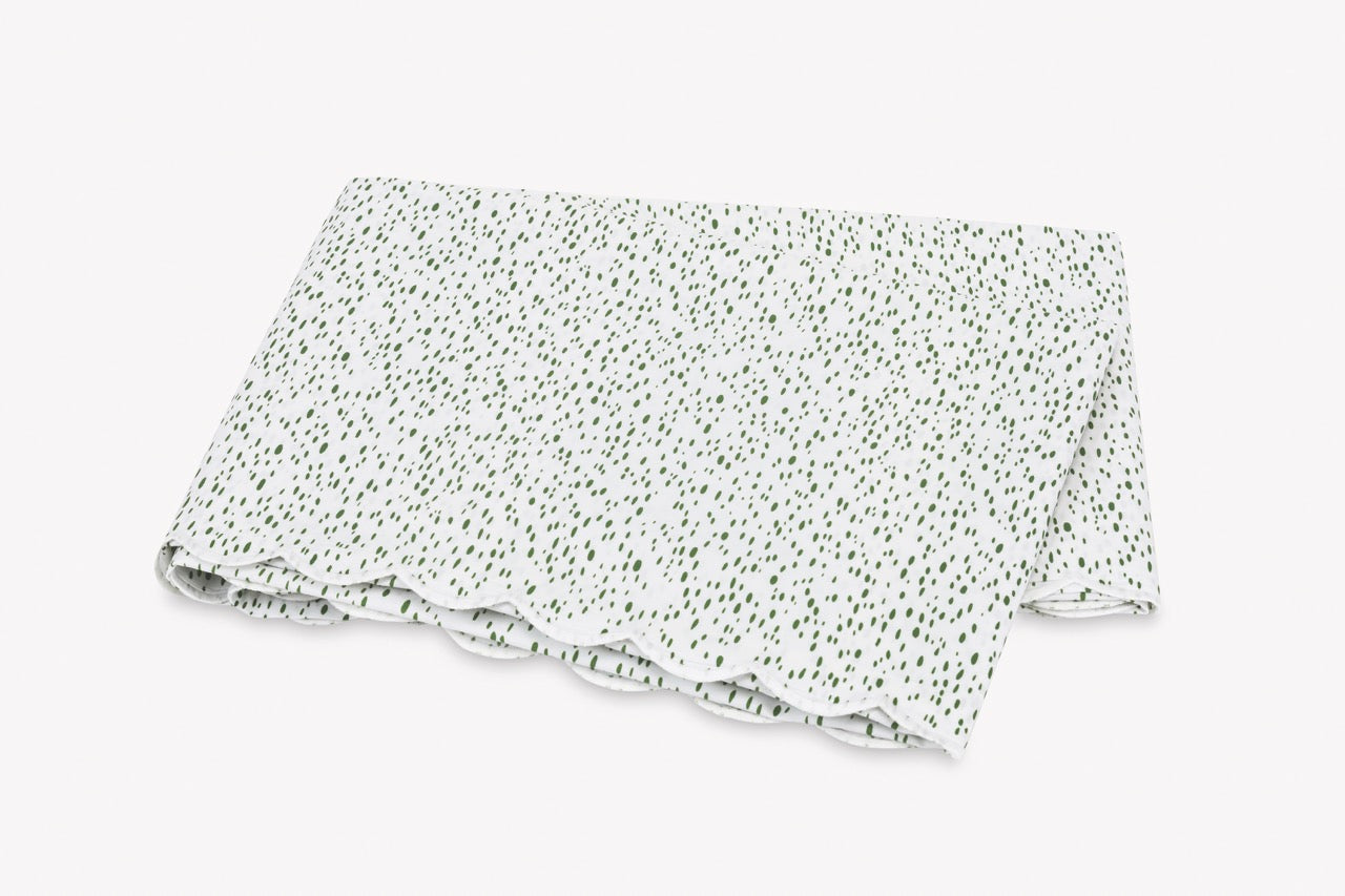 Image of Matouk Celine flat sheet in color grass.