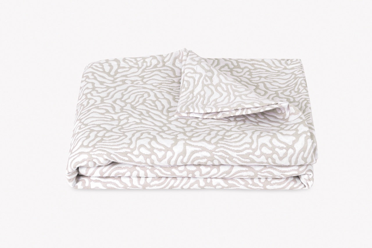 Image of Matouk Cora coverlet in color natural white.