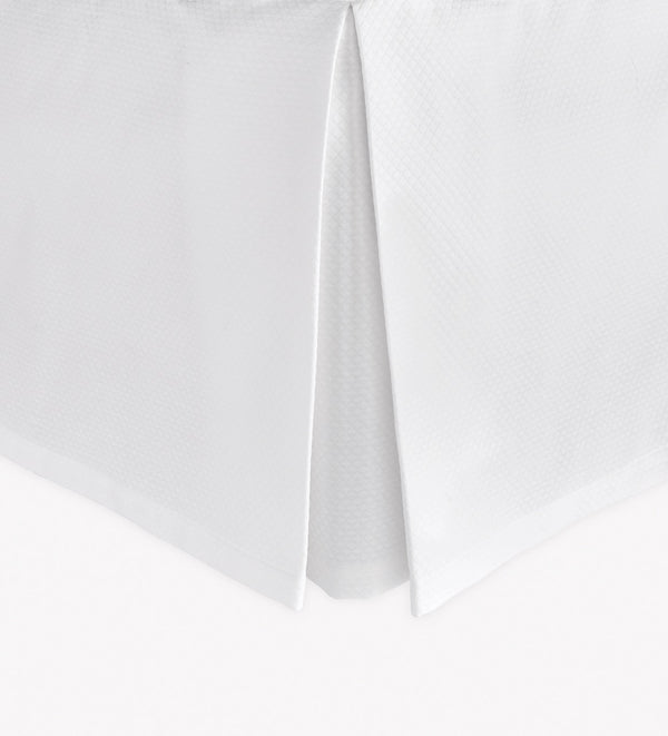 Photo of the Diamond Pique | Bed Skirt ensemble.