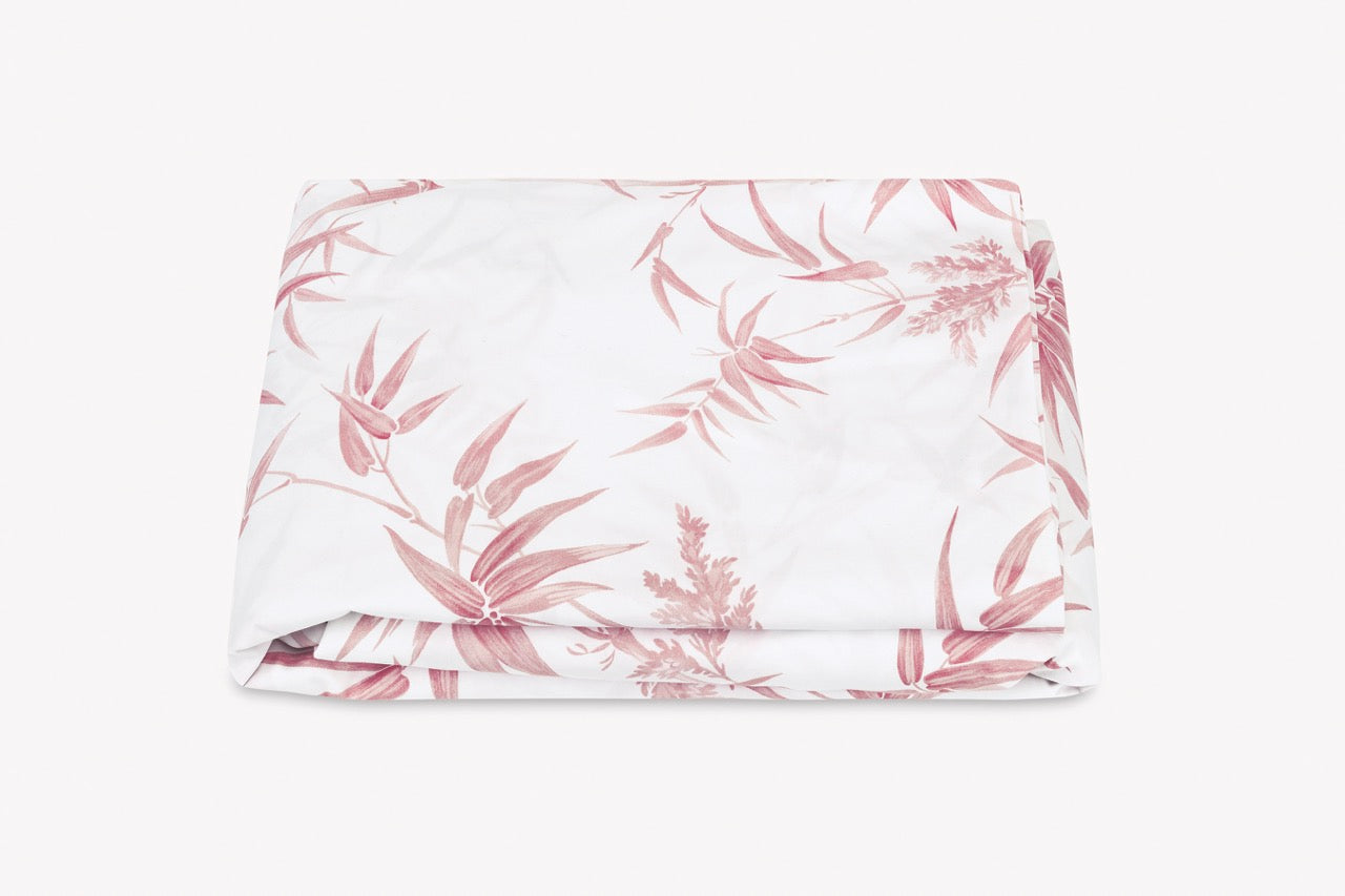 Image of Matouk Dominique fitted sheet in color blush.