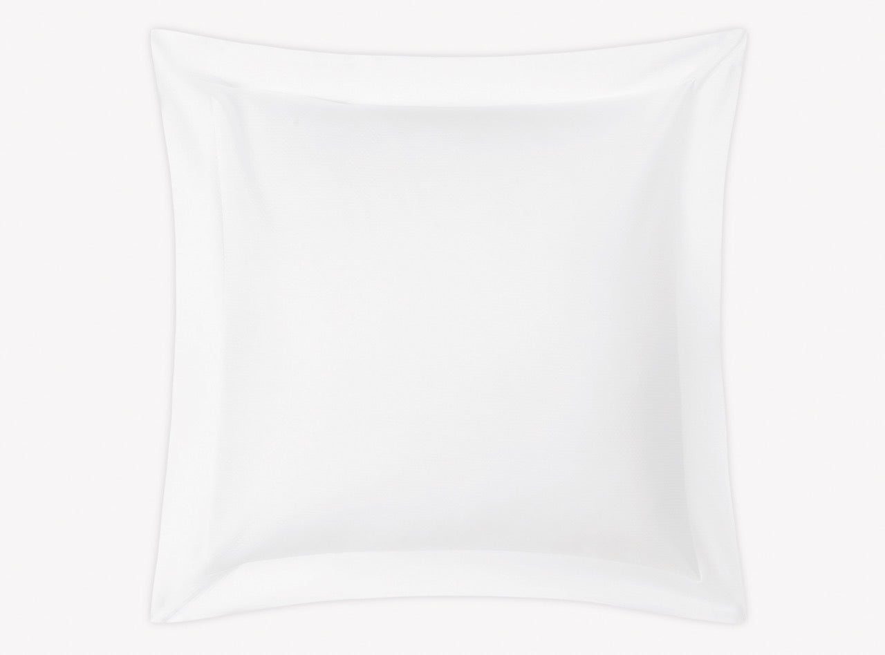 Image of Matouk Elliot euro sham in color white.