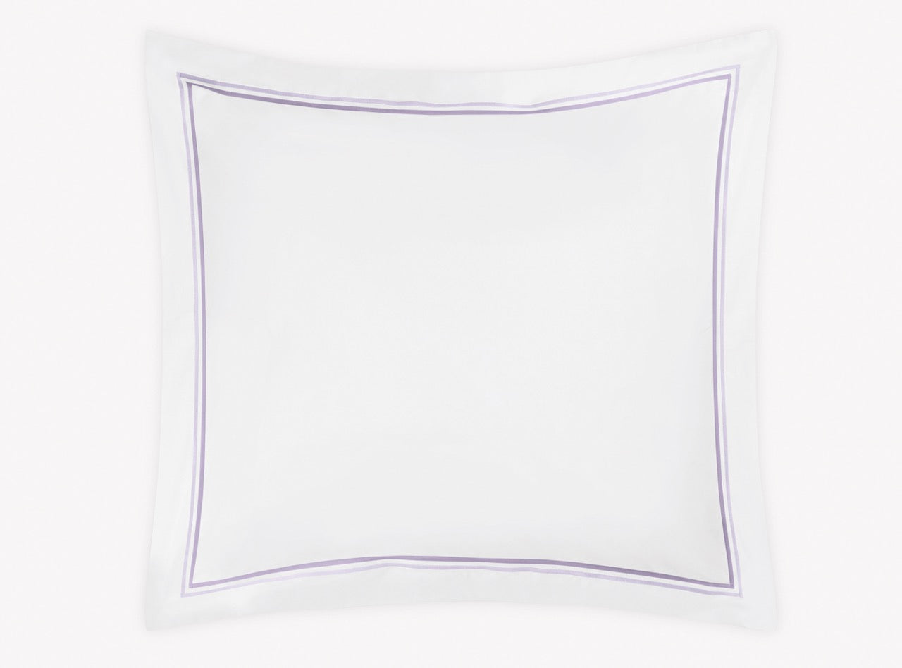 Image of Matouk Essex euro sham in color lilac.