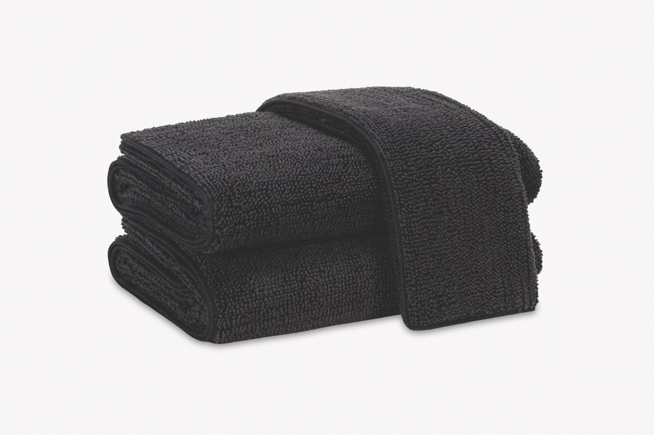 Image of Matouk Francisco towels in color carbon.