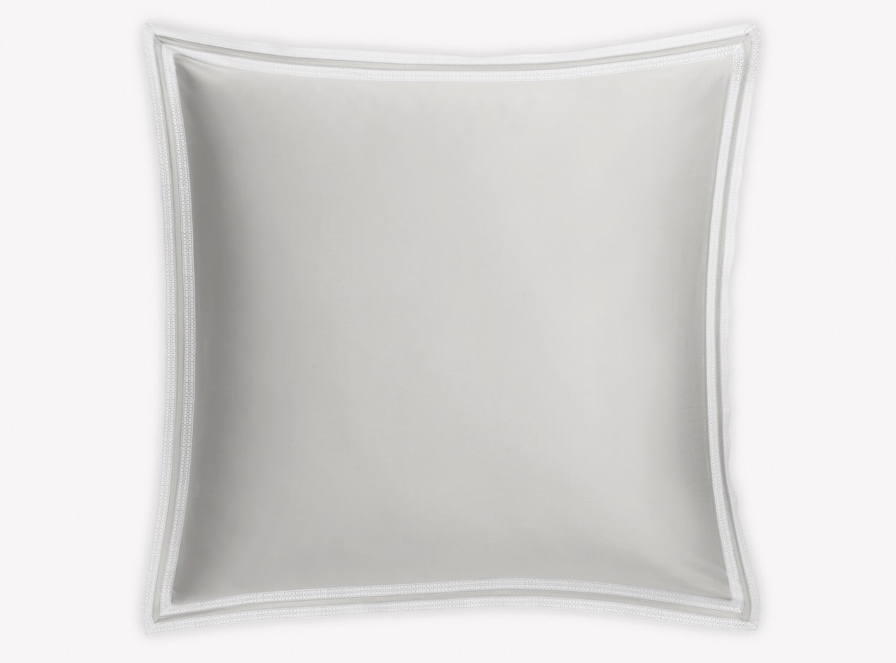 Image of Matouk Grace euro sham in color silver.