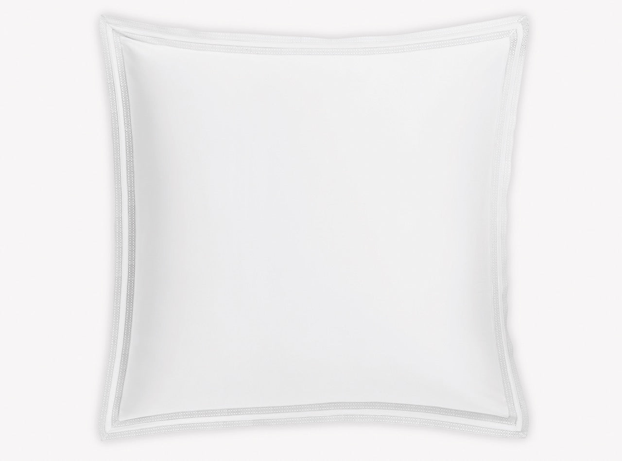 Image of Matouk Grace euro sham in color white.