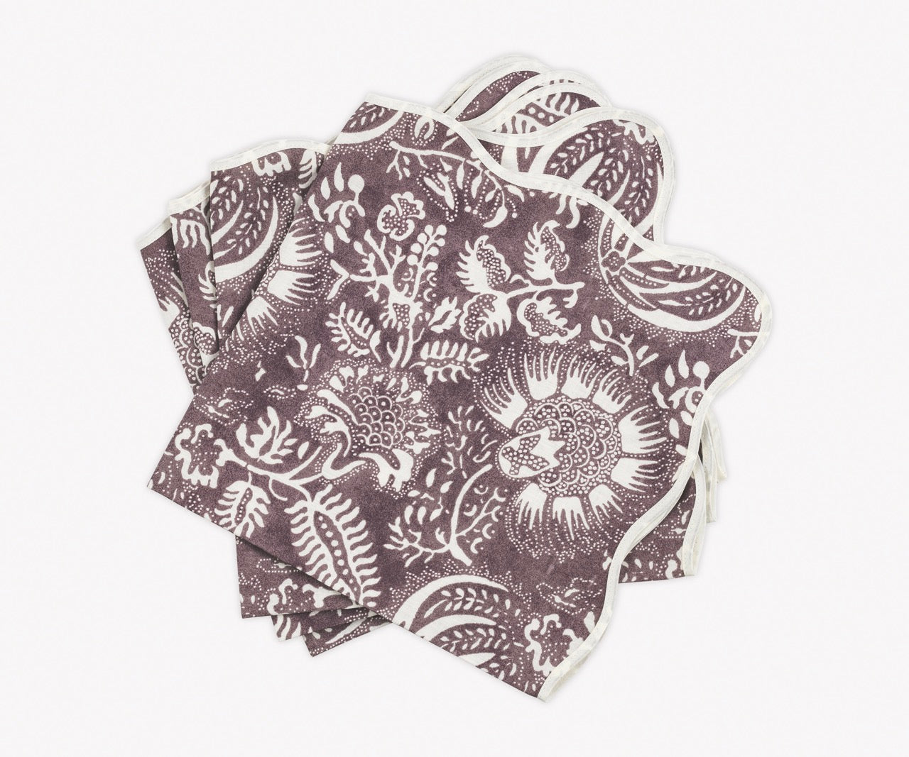 Image of Matouk Granada napkins in color thistle.