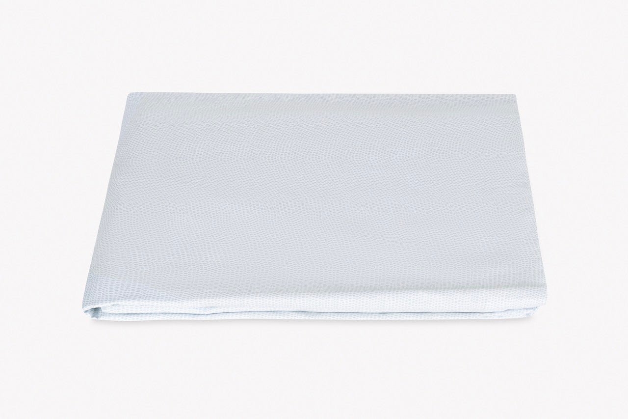 Image of Matouk Jasper fitted sheet in color pool.