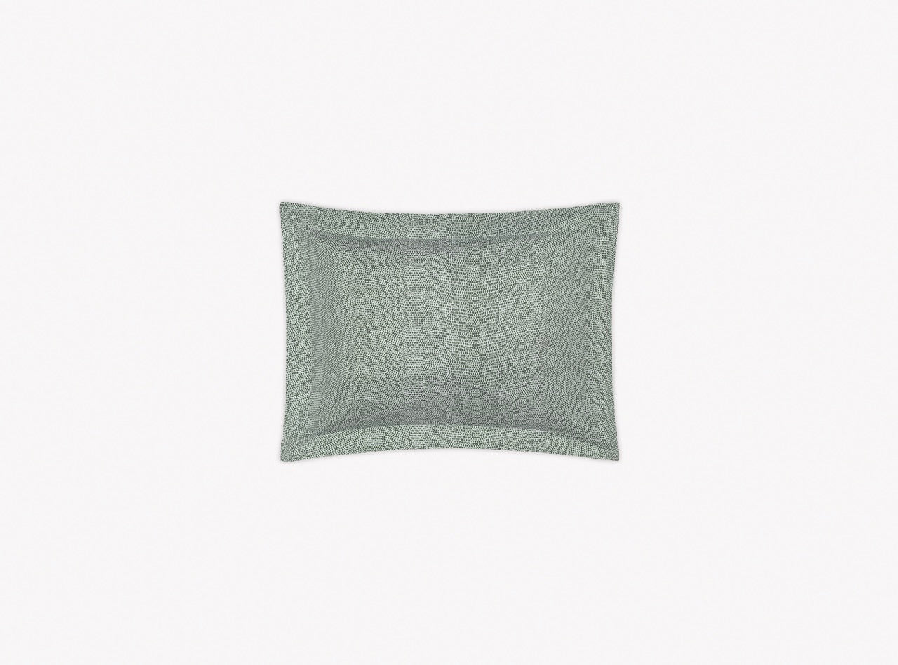 Image of Matouk Jasper boudoir sham in color green.